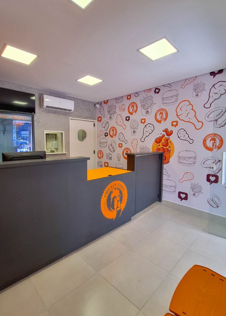 Área de Atendimento em obra comercial com infraestrutura técnica instalada executada pela Padrão Engenharia